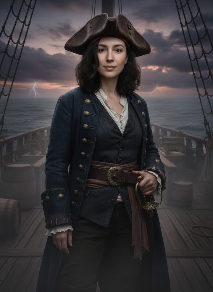 Pirate captain portrait