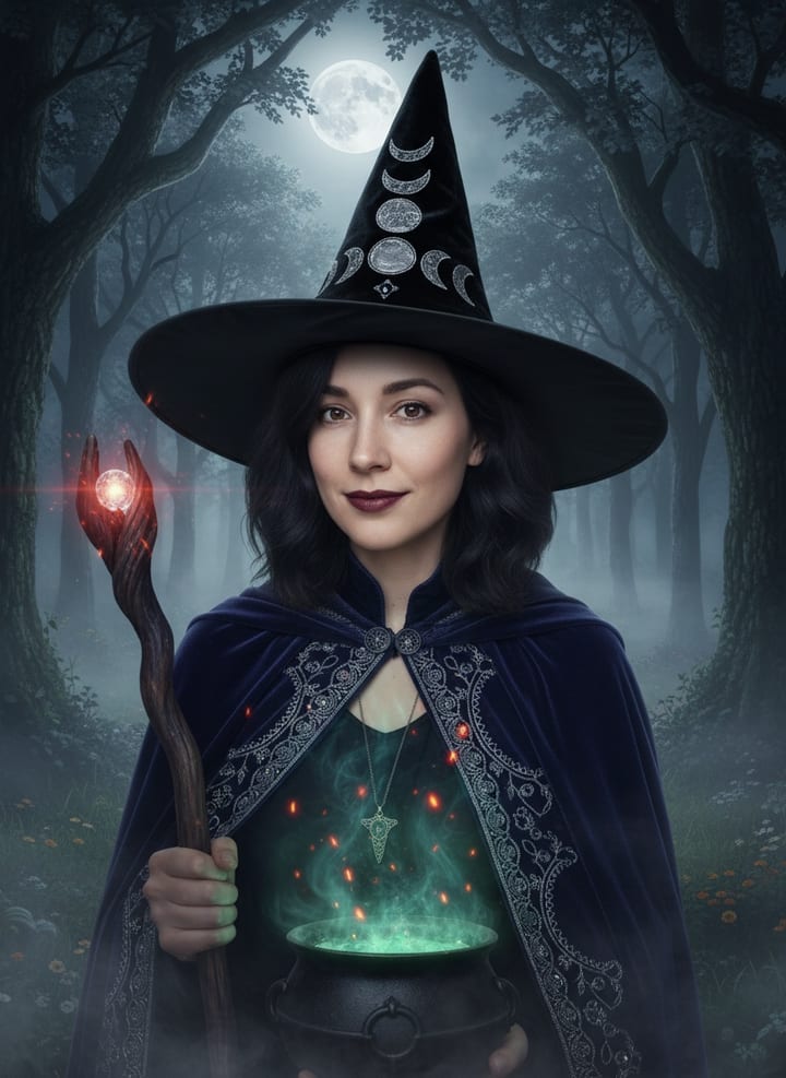 Forest witch portrait